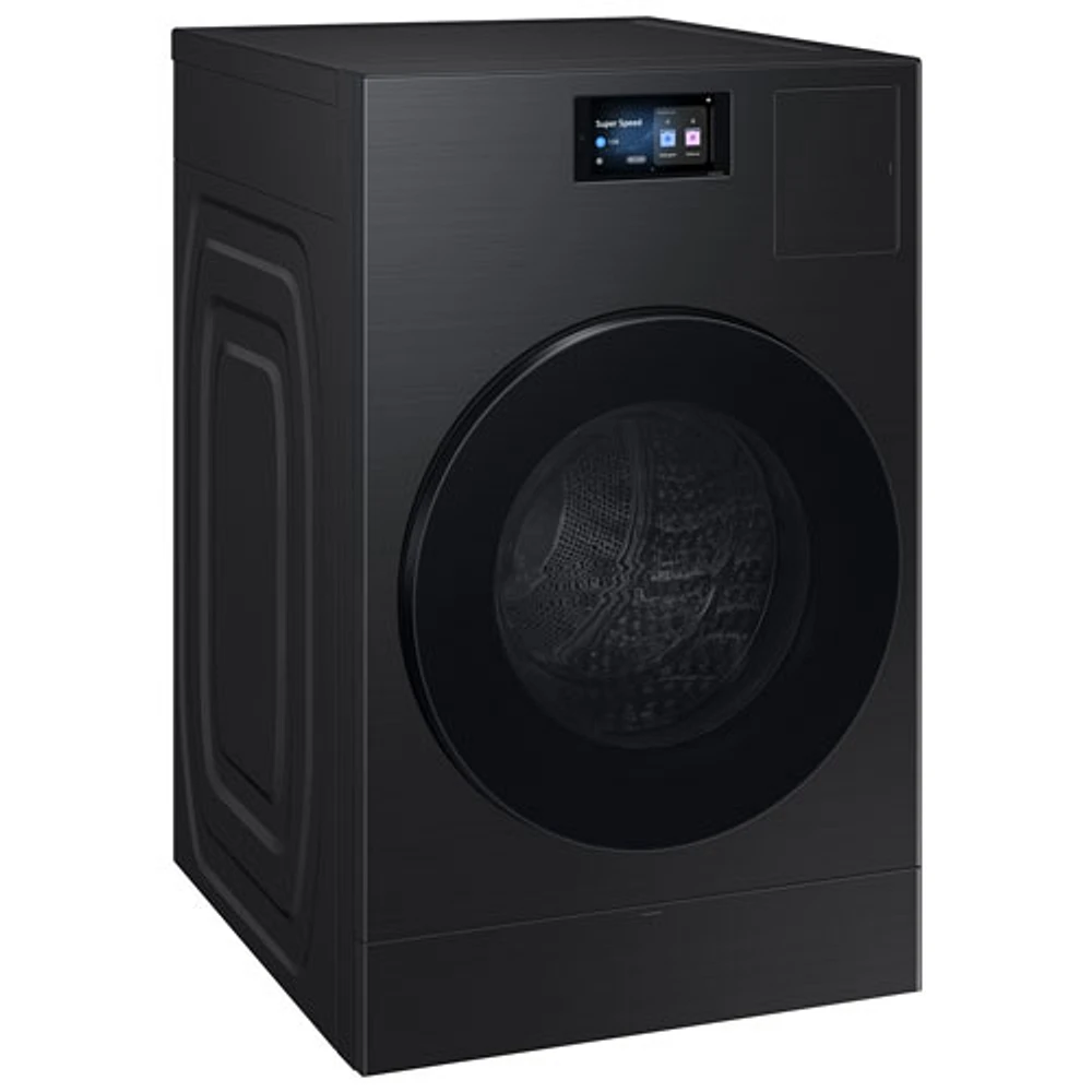 Duo laveuse-sécheuse électrique de 6,1 pi³ de Samsung (WD90F53AVBAC) - Noir brossé