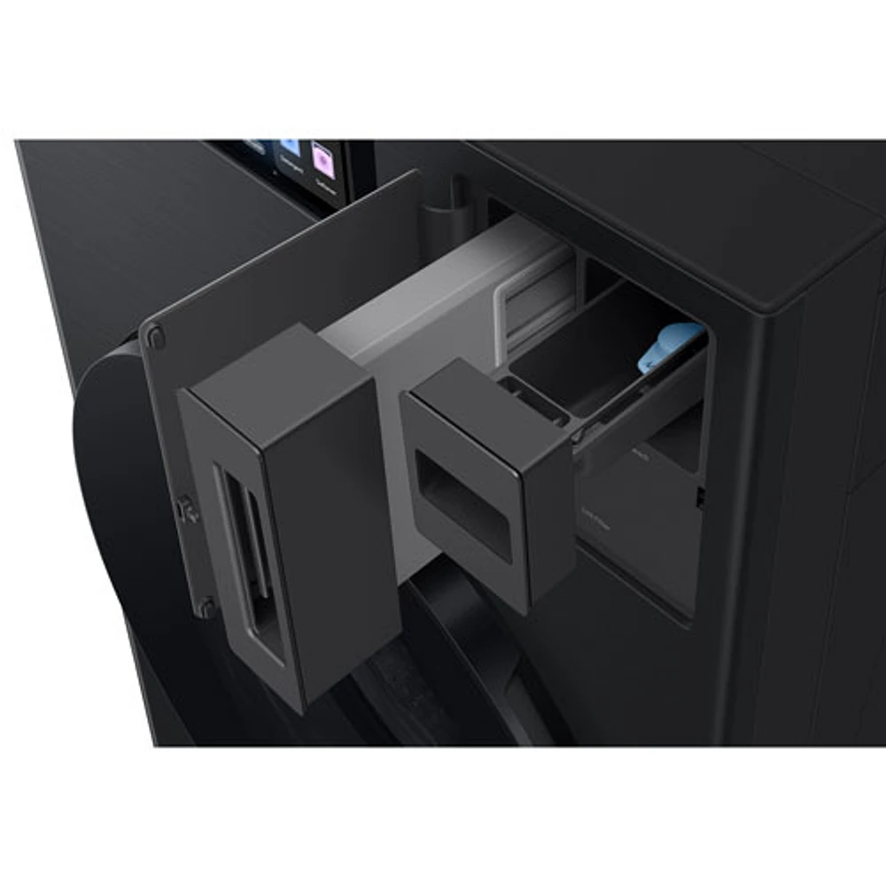 Duo laveuse-sécheuse électrique de 6,1 pi³ de Samsung (WD90F53AVBAC) - Noir brossé