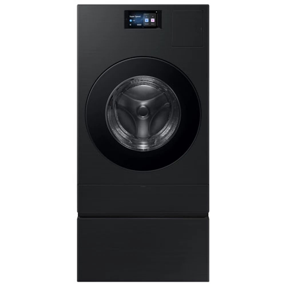 Duo laveuse-sécheuse électrique de 6,1 pi³ de Samsung (WD90F53AVBAC) - Noir brossé