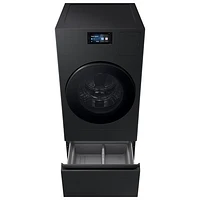 Duo laveuse-sécheuse électrique de 6,1 pi³ de Samsung (WD90F53AVBAC) - Noir brossé