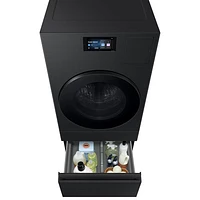 Duo laveuse-sécheuse électrique de 6,1 pi³ de Samsung (WD90F53AVBAC) - Noir brossé