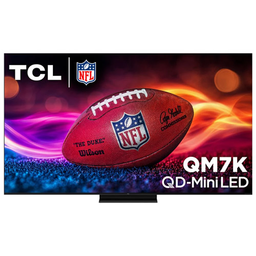 TCL 55" QM7K Series 4K UHD HDR QD-Mini LED Smart Google TV (55QM7K) - 2025