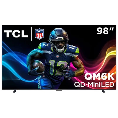 TCL 98" QM6K Series 4K UHD HDR QD-Mini LED Smart Google TV (98QM6K) - 2025