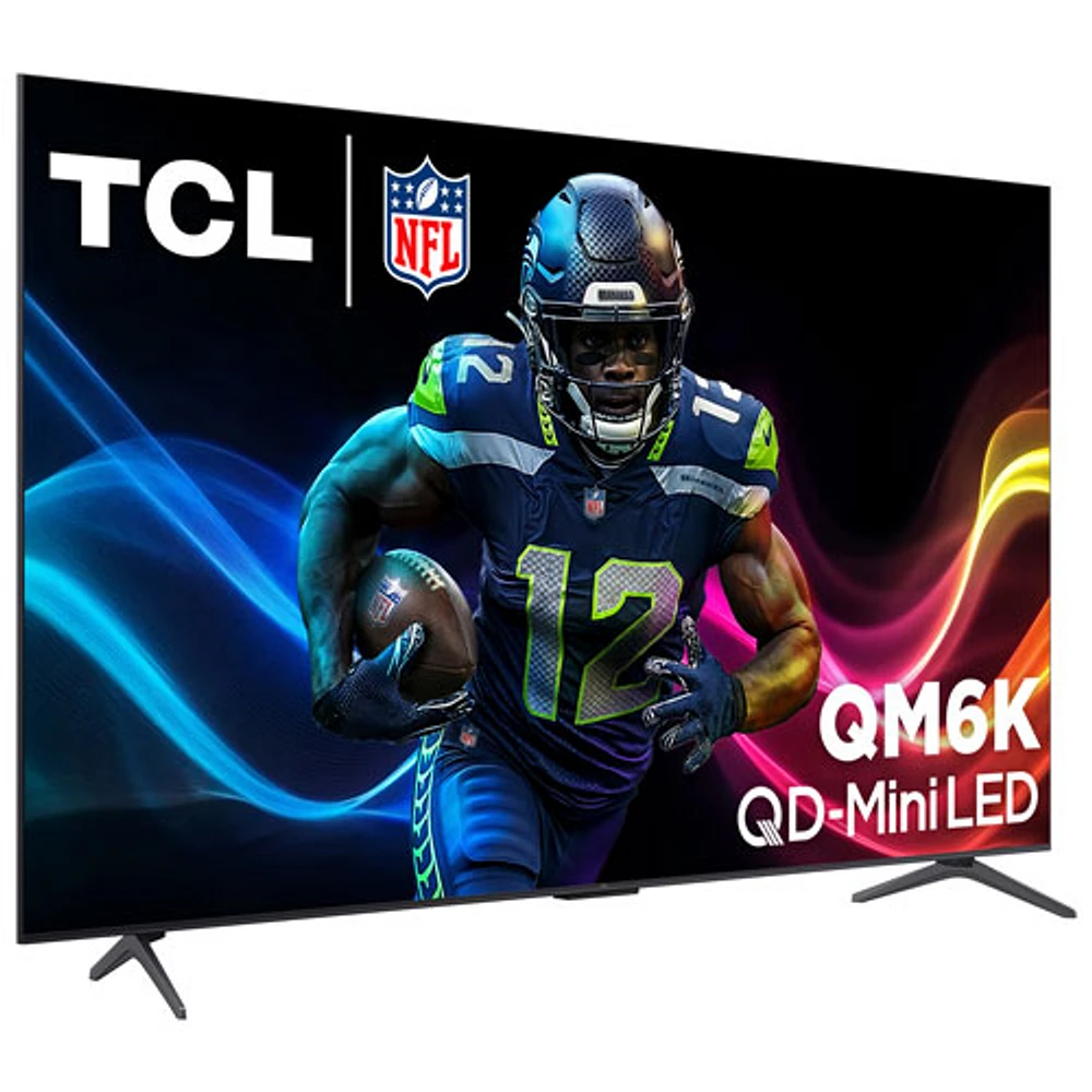 TCL 65" QM6K Series 4K UHD HDR QD-Mini LED Smart Google TV (65QM6K) - 2025