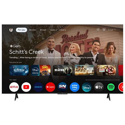 Téléviseur intelligent Google TV HDR DEL UHD 4K de 75 po série S45K de TCL (75S45K) - 2025