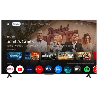 Téléviseur intelligent Google TV HDR DEL UHD 4K de 65 po série S45K de TCL (65S45K) - 2025