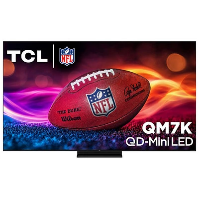 Téléviseur intelligent Google QD mini-DEL HDR UHD 4K de 75 po série QM7K de 85 po de TCL (75QM7K) - 2025