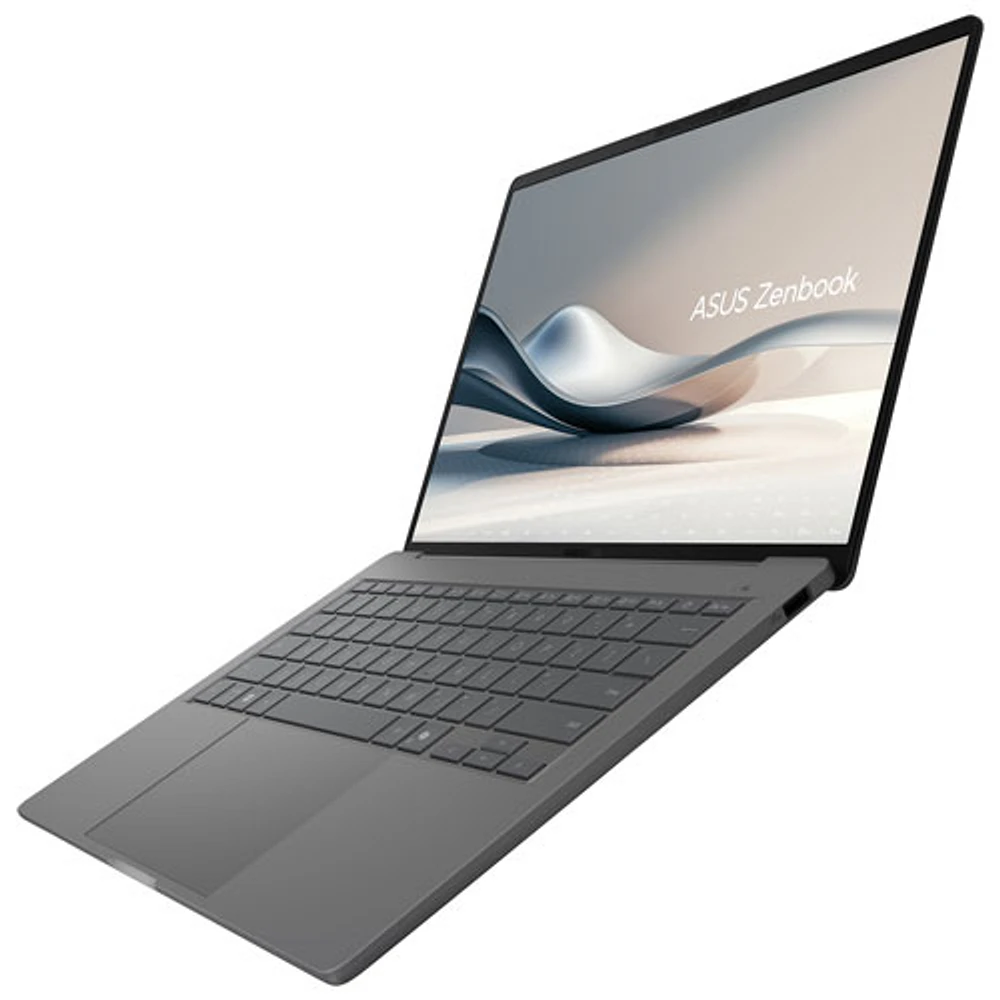 Portable Zenbook A14 14 po Copilot+ d'ASUS - Gris Islande (Snapdragon X/RAM 16 Go/SSD 1 To/Win 11)