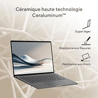 Portable Zenbook A14 14 po Copilot+ d'ASUS - Gris Islande (Snapdragon X/RAM 16 Go/SSD 1 To/Win 11)