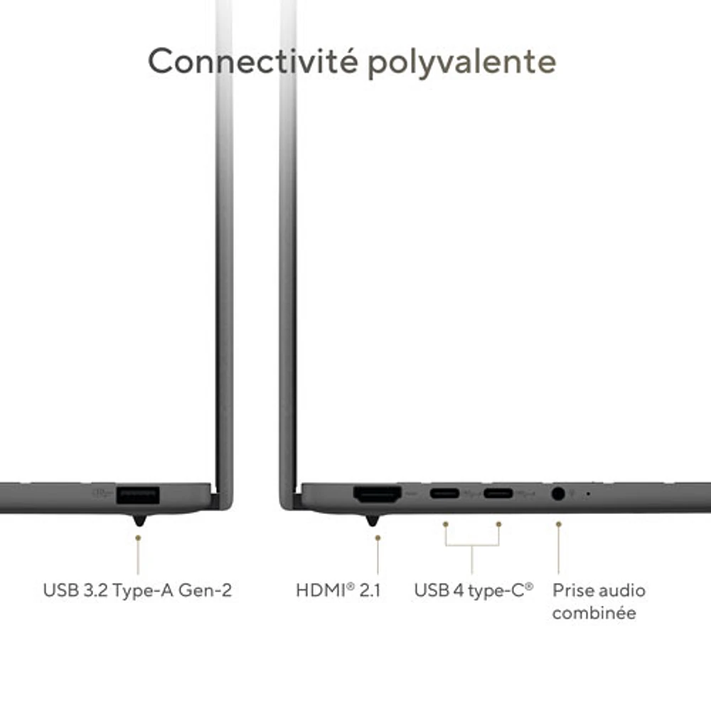 Portable Zenbook A14 14 po Copilot+ d'ASUS - Gris Islande (Snapdragon X/RAM 16 Go/SSD 1 To/Win 11)