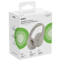 Casque d'écoute 100 % sans fil à isolation sonore SoundForm Surround de Belkin - Sable