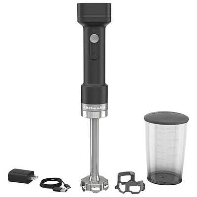 Mélangeur à immersion Go de KitchenAid avec batterie - Noir