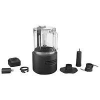 KitchenAid Go Cordless Food Chopper with Battery - 5 Cup - Black Matte