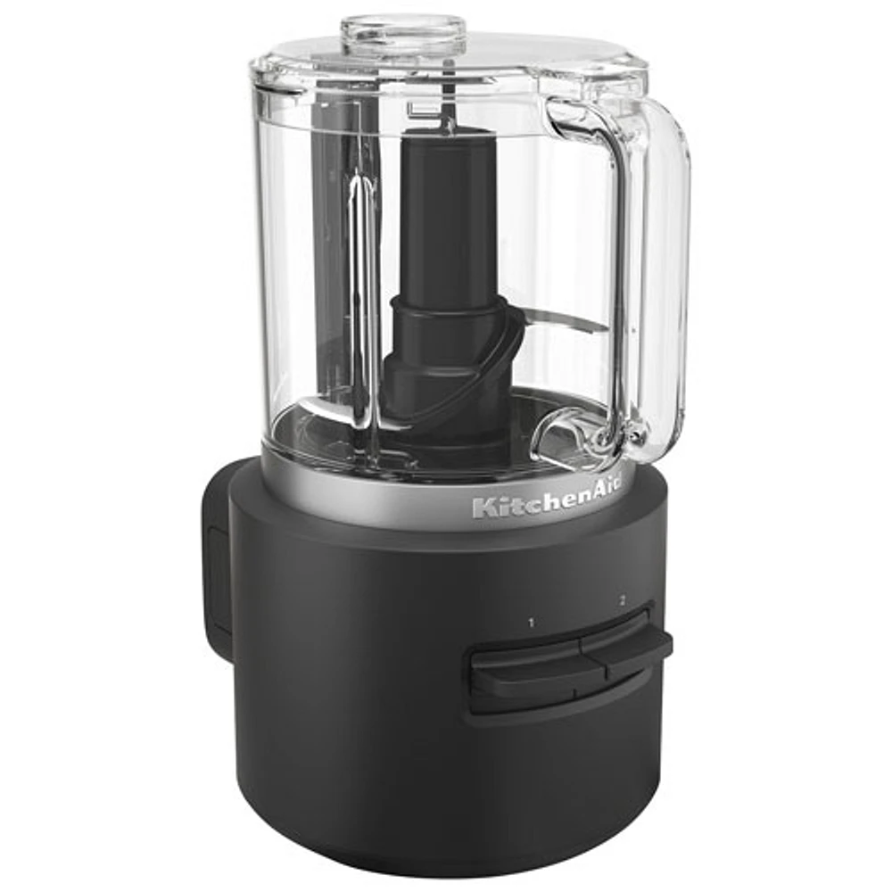Hachoir alimentaire sans fil avec batterie Go de KitchenAid - 5 tasses - Noir mat