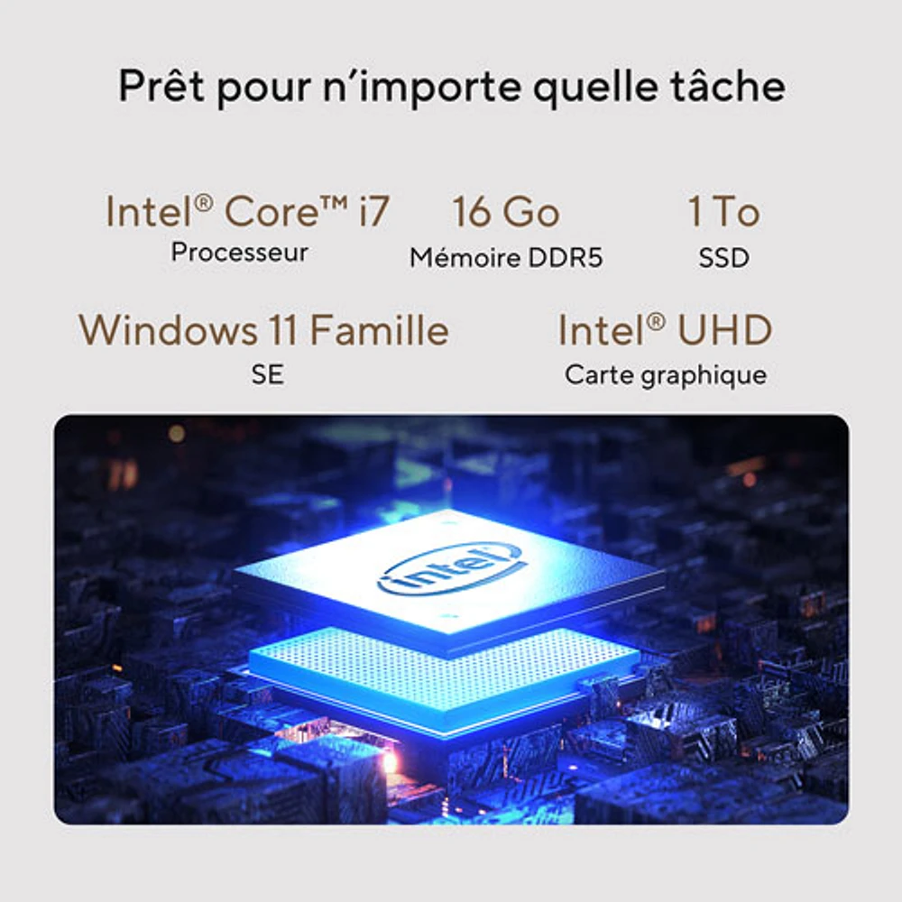 Ordinateur de jeu ASUS (Core i5-13420H d'Intel/RAM 16 Go/SSD 1 To/carte graphique UHD d'Intel/Windows 11)