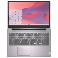 Chromebook IdeaPad 3i de 15,6 po de Lenovo - Gris arctique (Celeron N4500 d'Intel/eMMC 64 Go/RAM 4 Go/ChromeOS)