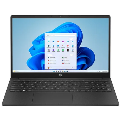HP 15.6" Laptop w/ 1 year of Microsoft 365 - Jet Black (Intel N100/4GB RAM/128GB SSD/Windows 11)