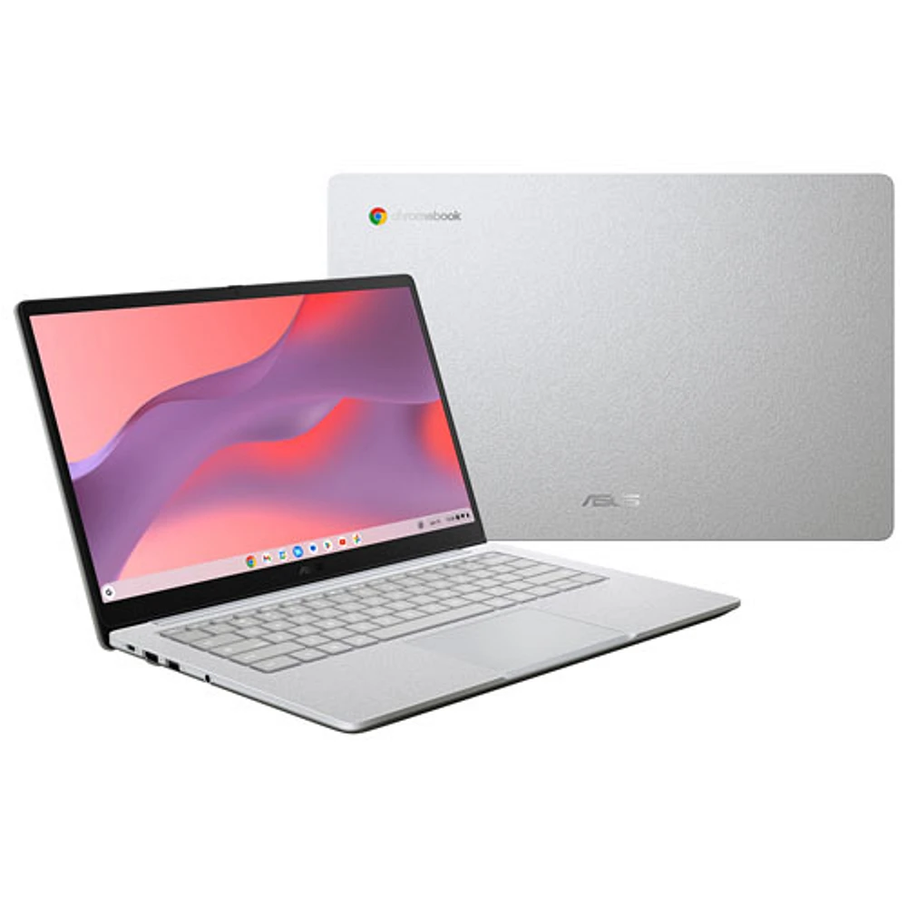 Chromebook à écran tactile 14 po CX14 d'ASUS - Gris pur (Celeron N4500 d'Intel/RAM 8 Go/SSD 128 Go/ChromeOS)
