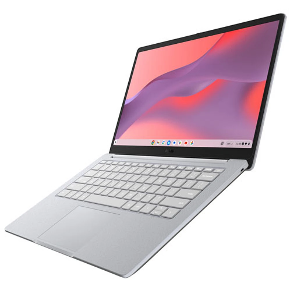 Chromebook à écran tactile 14 po CX14 d'ASUS - Gris pur (Celeron N4500 d'Intel/RAM 8 Go/SSD 128 Go/ChromeOS)