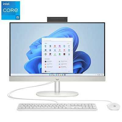 HP 24" All-in-One PC - White (Intel Core i5-1334U/8GB RAM/512GB SSD/Windows 11) - Only at Best Buy