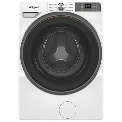 Boîte ouverte - Laveuse à vapeur à chargement frontal HE de 5,2 pi³ de Whirlpool (WFW5720RW) - Blanc