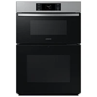 Open Box - Samsung 30" 7 Cu. Ft. Convection Electric Combo Wall Oven (NQ70CG700DSRAA) - Stainless - Scratch & Dent