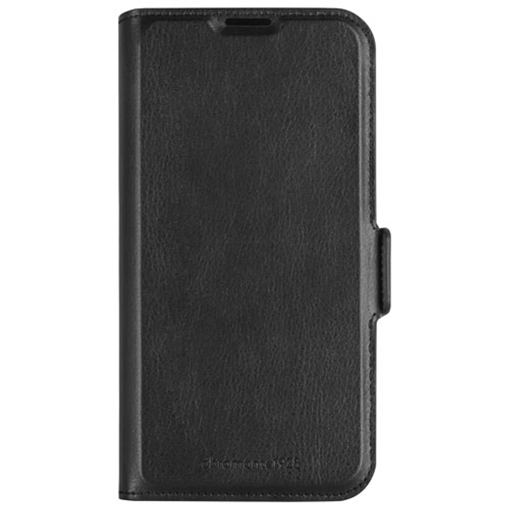 Étui-portefeuille Oslo Pro de Dbramante1928 pour iPhone 16e - Noir