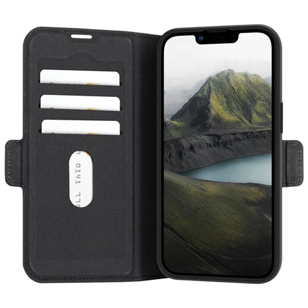 Étui-portefeuille Oslo Pro de Dbramante1928 pour iPhone 16e - Noir
