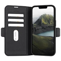 Étui-portefeuille Oslo Pro de Dbramante1928 pour iPhone 16e - Noir