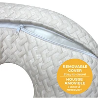 Simmon's Basket Weave Nursing Pillow with Removable Cover