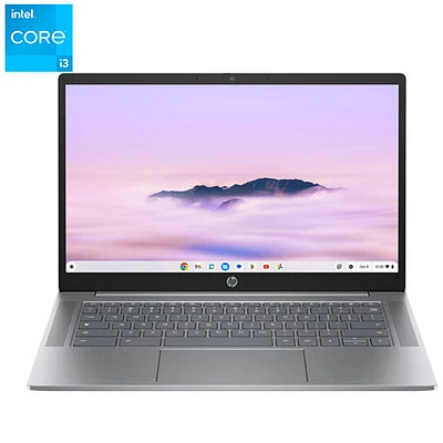 Chromebook de 14 po de HP - Argenté météorite (Core i3 N305 d'Intel/RAM 8 Go/SSD 256 Go/ChromeOS)