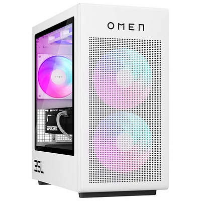 HP Omen 35L Gaming PC - White (AMD Ryzen 7 8700F/32GB RAM/2TB SSD/GeForce RTX 5070/Windows 11) - Only at Best Buy