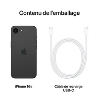 Koodo Apple iPhone 16e 256GB - Black - Monthly Tab Payment