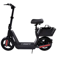 SWFT SD Sit-Down Electric Scooter (400W Motor / Up to 24km Range / 20km/h Top Speed) - Black