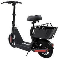 SWFT SD Sit-Down Electric Scooter (400W Motor / Up to 24km Range / 20km/h Top Speed) - Black