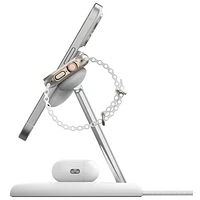 Belkin BoostCharge Pro 3-in-1 15W Qi2 Wireless Magnetic Charging Stand - White