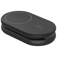 Belkin 2-in-1 15W Qi2 Wireless Foldable Charging Stand - Black