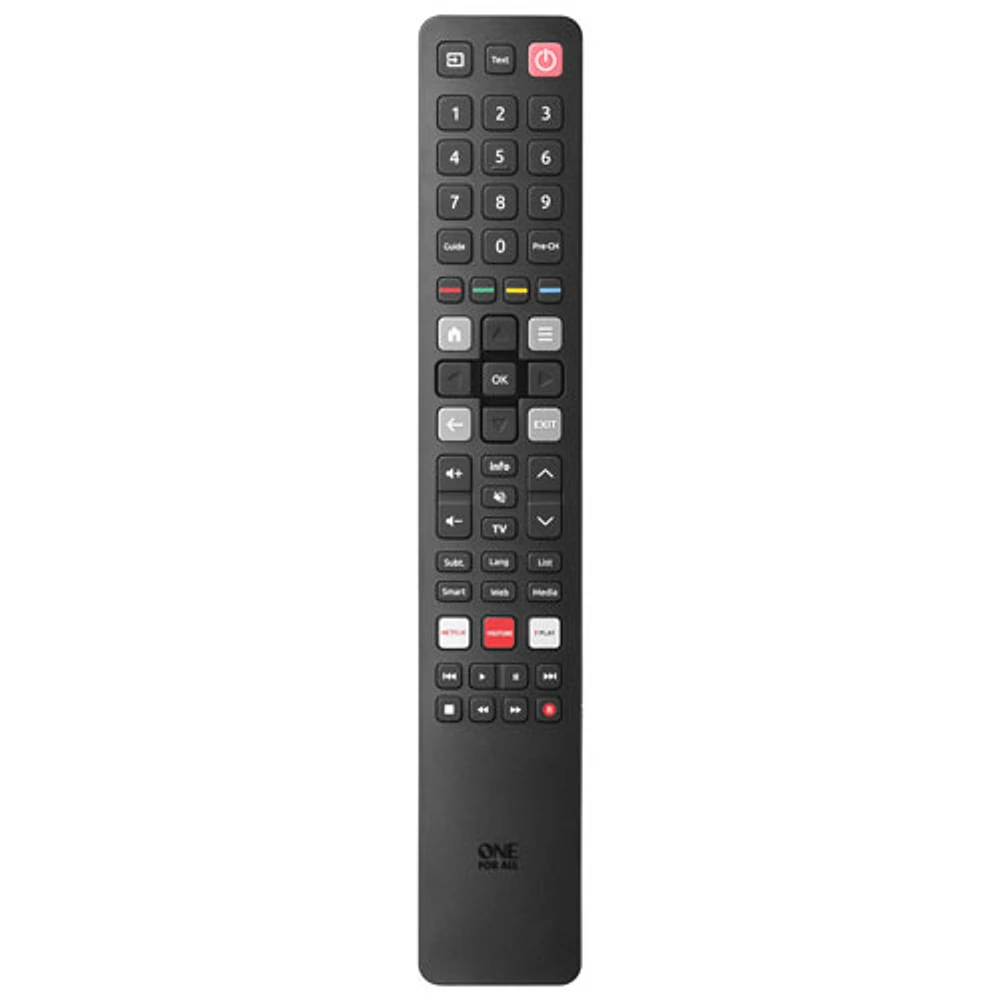 Télécommande de rechange de One For All pour téléviseurs de TCL (URC4922) - Noir