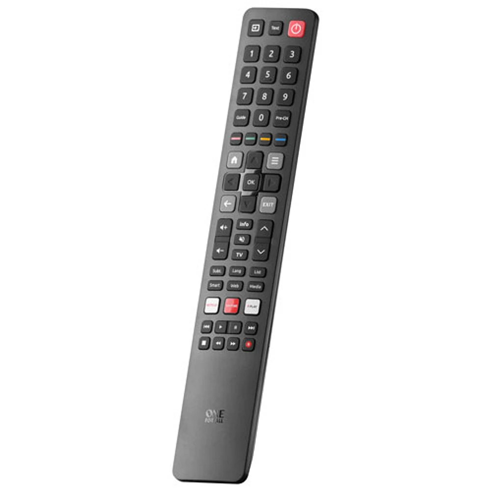 Télécommande de rechange de One For All pour téléviseurs de TCL (URC4922) - Noir