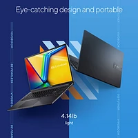 Portable de 16 po VivoBook 16 d'ASUS - Noir (Core i5-13420H d'Intel/RAM 16 Go/SSD 1 To/Windows 11 Famille)