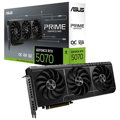 Carte graphique Prime GeForce RTX 5070 OC 12 Go GDDR7 d'ASUS