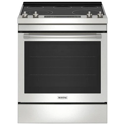 Boîte ouverte - Cuisinière électrique encastrable avec friture à air chaud 6,4 pi³ 30 po de Maytag (YMES8800PZ) - Acier inoxydable