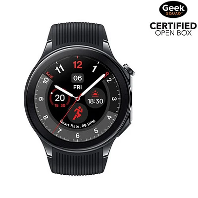 Boîte ouverte - Montre intelligente OnePlus Watch 2 de 47 mm - Noir radiant