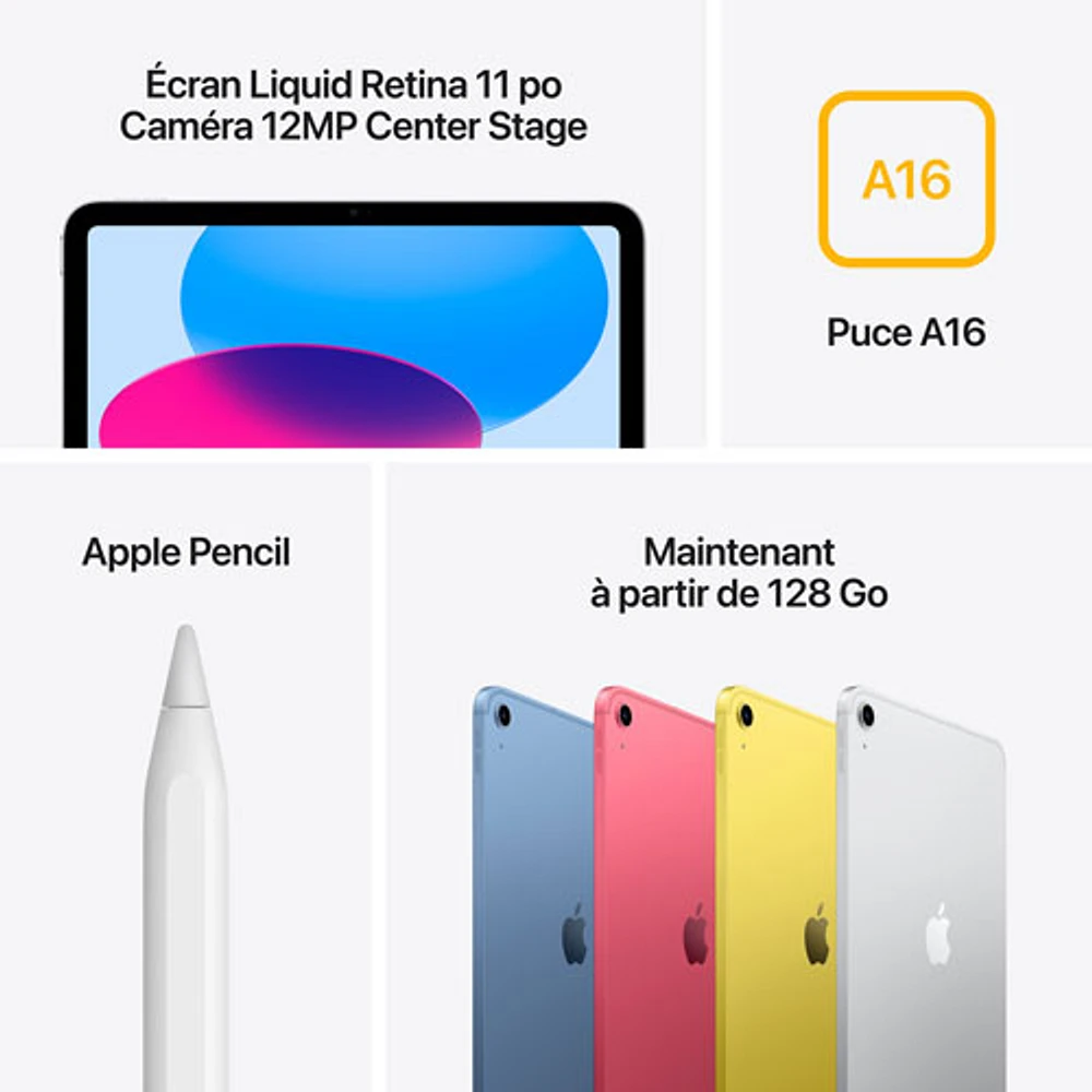 Apple iPad A16 11" 256GB with Wi-Fi 6 & 5G (11th Generation) - Silver