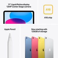 Apple iPad A16 11" 512GB with Wi-Fi 6 (11th Generation) - Blue