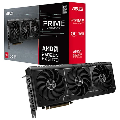 ASUS Prime Radeon RX 9070 OC 16GB GDDR6 Video Card