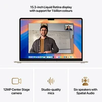 MacBook Air de 15,3 po avec Touch ID d'Apple (2025) - Comète (M4 d'Apple/RAM 24 Go/SSD 512 Go) - Anglais