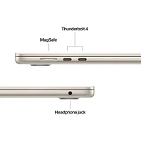 MacBook Air de 15,3 po avec Touch ID d'Apple (2025) - Comète (M4 d'Apple/RAM 24 Go/SSD 512 Go) - Anglais
