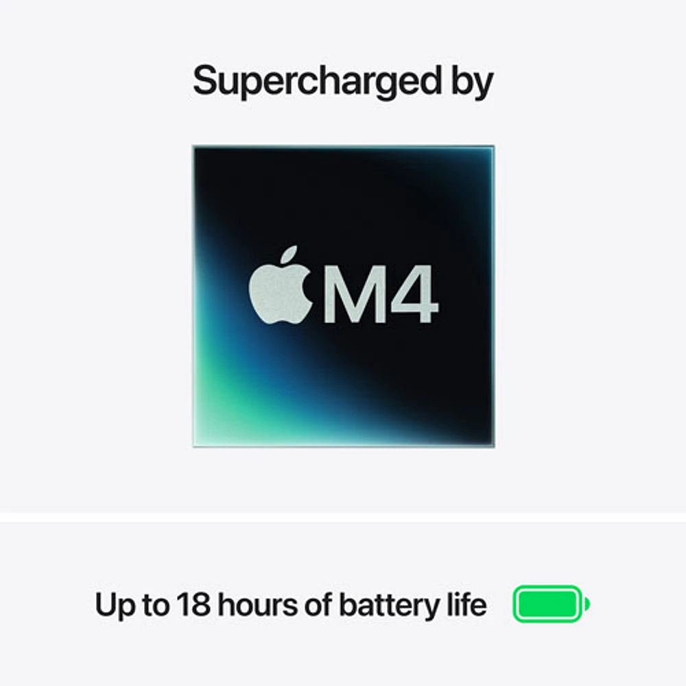 MacBook Air de 15,3 po avec Touch ID d'Apple (2025) - Comète (M4 d'Apple/RAM 24 Go/SSD 512 Go) - Anglais