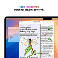 MacBook Air de 15,3 po avec Touch ID d'Apple (2025) - Minuit (M4 d'Apple/RAM 16 Go/SSD Go